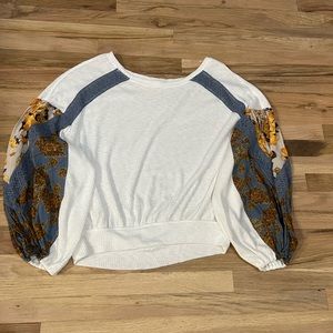 Free People Oversize Boho Top